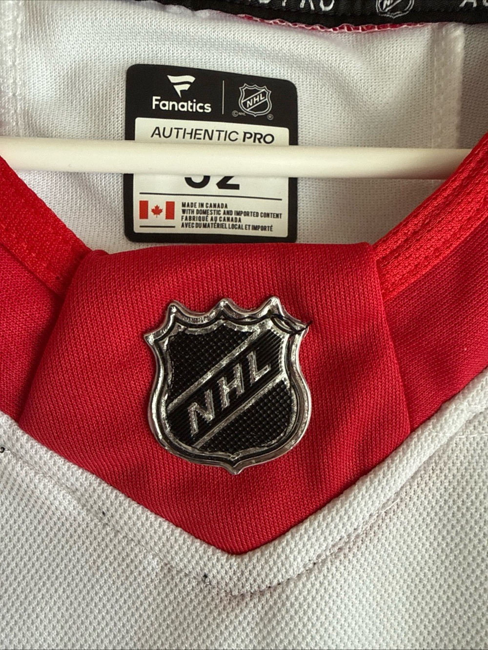 Men's Fanatics Dylan Larkin #71 Detroit Red Wings NHL Jersey Sz 52 - White RARE - Picture 4 of 6
